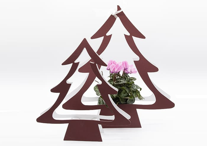 Creflò Noel cm 33 Flowers bag albero di natale bordeaux C R