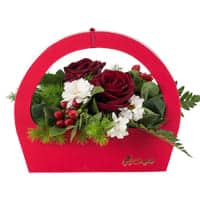 Composizioni floreali rose rosse San Valentino