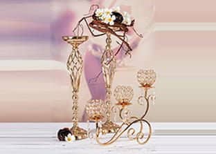 Candelabri metallo luxury