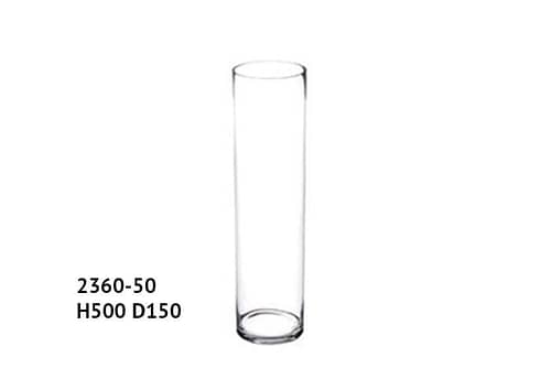 Cilindro vetro spesso diametro 15 altezza 50 cm