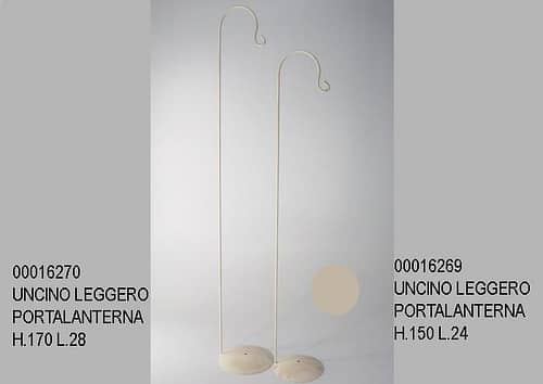 Struttura in ferro con uncino per appendere composizioni h 150
