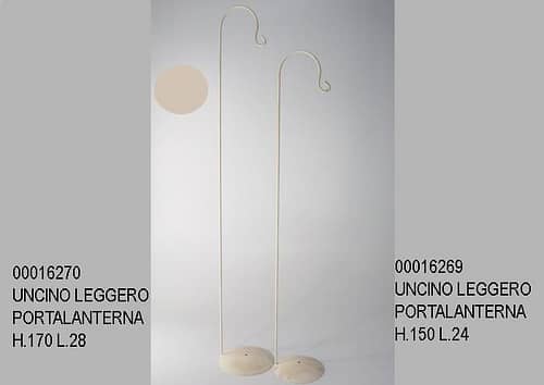 Struttura in ferro con uncino per appendere composizioni h 170