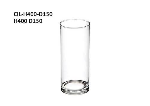 Cilindro vetro diametro 15 altezza 40 cm