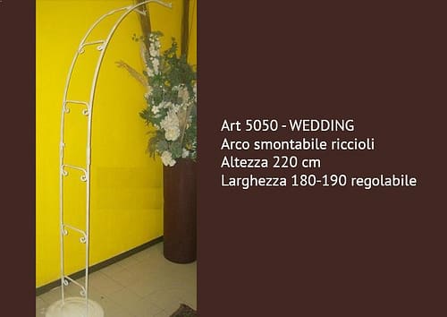 Arco sposi made in Italy smontabile e regolabile alto 220 cm - Strutture per addobbi floreali