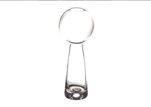 Immagine-e-commerce-Vaso in vetro di design con sfera alto 28 cm