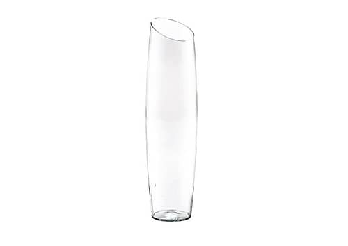 Immagine e commerce Vaso orchidea in vetro alto con taglio obliquo alto 70 cm
