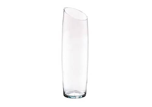 Immagine e commerce Vaso in vetro per orchidea mini con taglio obliquo alto 50 cm