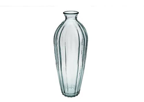 Immagine e commerce Vaso vetro vintage baccellato forma anfora collo stretto cm 12 h29