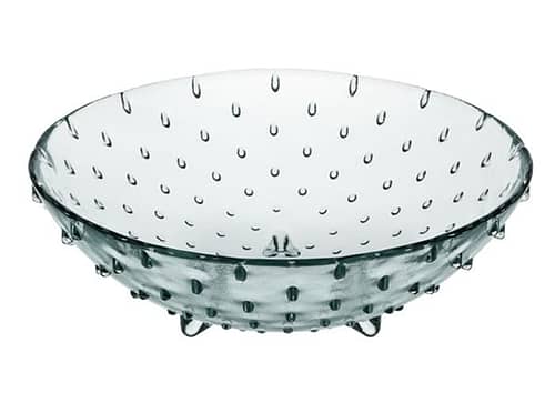 Immagine e commerce Centrotavola vetro decorazione gocce con piedini diametro 40 h11 cm