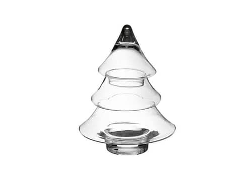 Immagine e commerce Albero Natale vetro vuoto con coperchio cm 25 h18