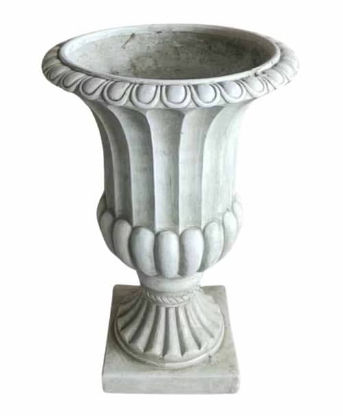 Immagine e commerce Calice impero per addobbi floreali base quadra cm 49x49 h70 fiberclay bianco