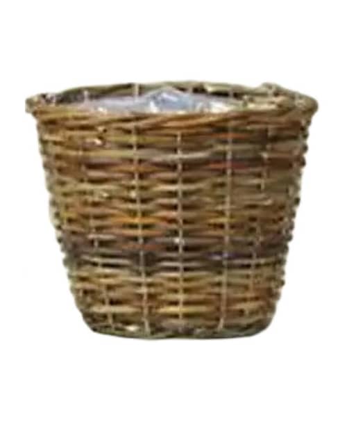 Immagine e commerce Cachepot in vimini grezzo cm 24 h19 per vaso 20 cm