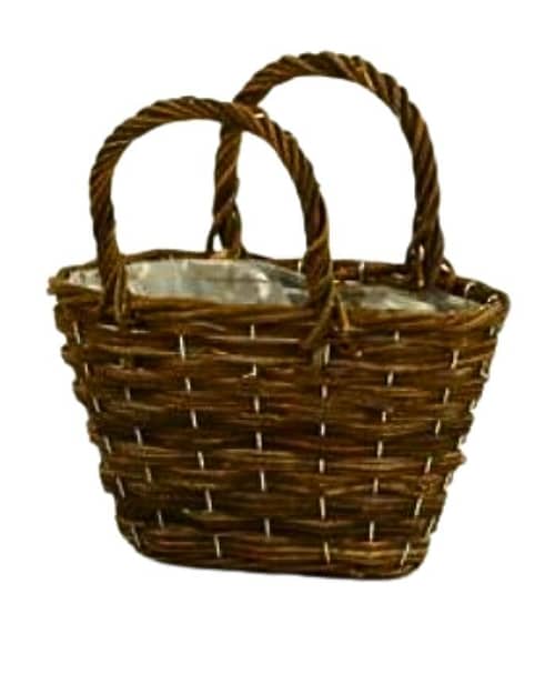 Immagine e commerce Borsa in vimini grezzo larga 21 cm