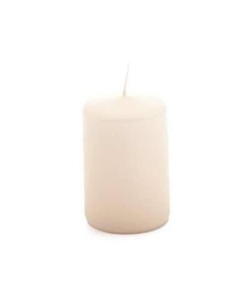 Immagine e commerce Candela Moccolo antigoccia in cera diametro 6 alta 9 cm confezione 16 pz - Avorio