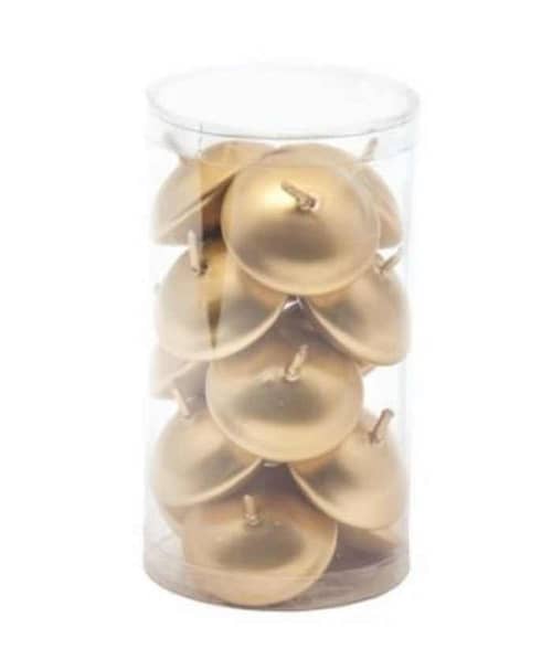 Immagine e commerce Candela Galleggiante diametro 4 cm Confezione 15 pezzi - Oro
