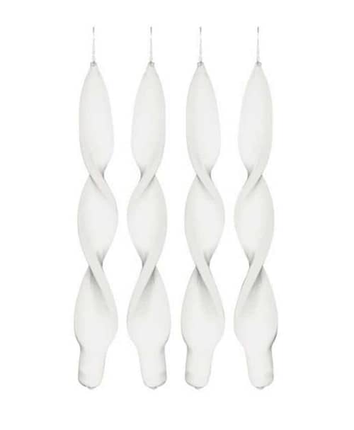 Immagine e commerce Candela Artistica Torciglione alta 27cm Confezione 4pz - Bianco