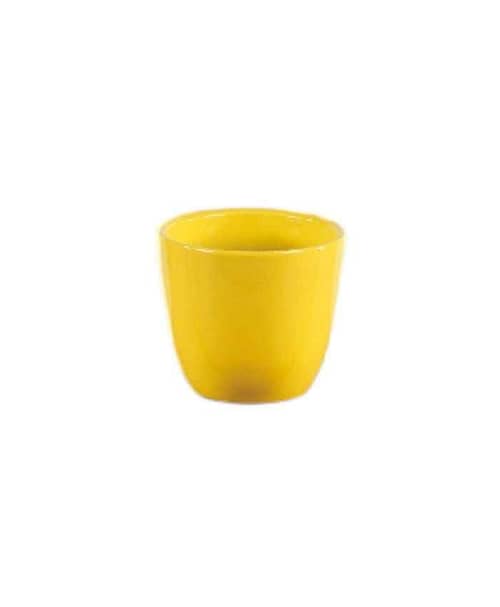 Immagine e commerce Portavaso in ceramica per piante vaso 6 diametro 7 alto 6 cm-Giallo