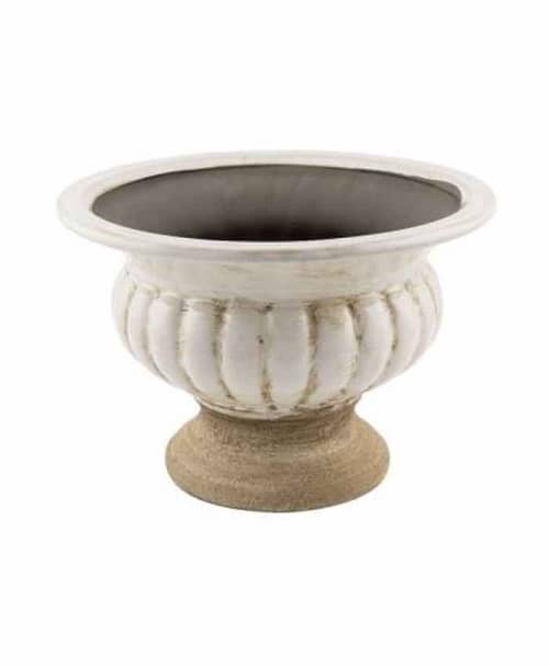 Immagine e commerce Coppa Romana Bassa in cemento rivestita ceramica diametro 23 alta 15 cm