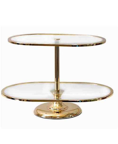 Alzata-di-vetro-e-metallo-oro-ovale-a-2-piani-misure-in-cm-46x30-h-31