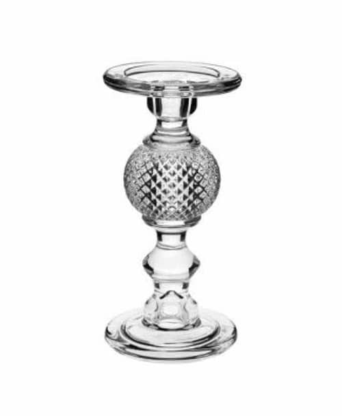 Immagine e commerce Porta candela in vetro con sfera effetto diamante  diametro 11 alto 23 cm