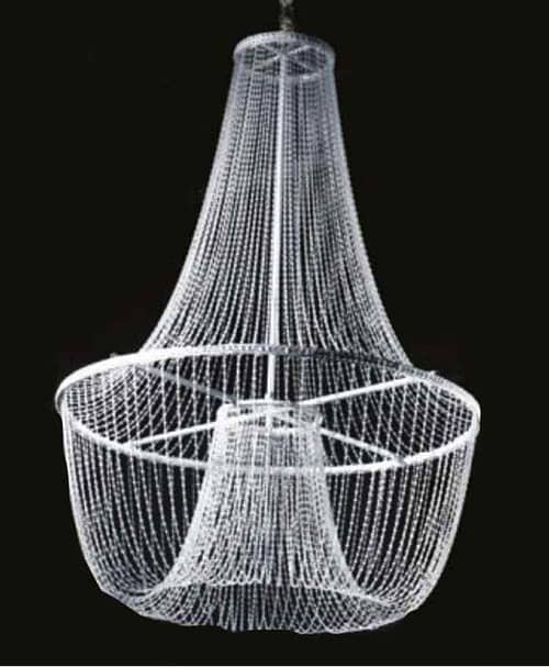 Immagine e commerce Decorazione da appendere con perle in Plexiglass per allestimenti alta 190 cm
