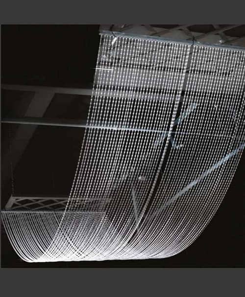 Immagine e commerce Decorazione soffitto con perle in Plexiglass per allestimenti Lunga 240 cm