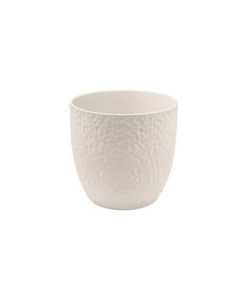 Immagine e commerce Portavaso da interno in ceramica lavorata per piante vaso 10 cm Avorio