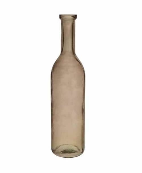 Immagine-e-commerce-Vaso in vetro alto  colorato a forma di bottiglia diametro 14 alto 50 cm