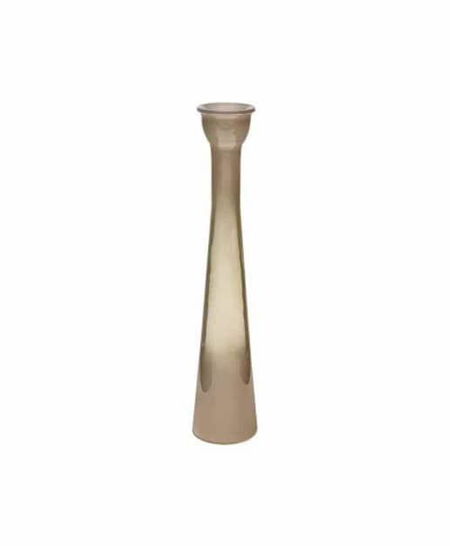Immagine-e-commerce-Vaso di vetro alto monofiore Fumè diametro 8 alto 30 cm