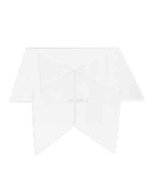 Immagine e commerce Alzata quadrata componibile in plexiglas trasparente 5 mm di spessore cm 25x25 h11