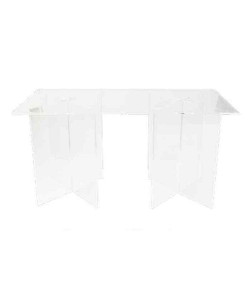 Immagine e commerce Alzata rettangolare componibile in plexiglas trasparente 5 mm di spessore cm 70x35 h70