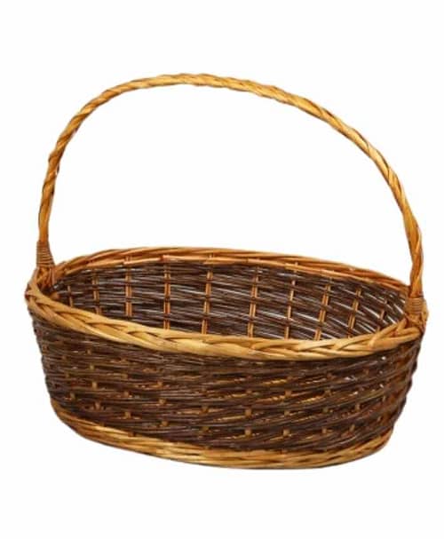 Immagine e commerce Cesto confezionamento natalizio ovale con manico cm 53x47 h 18