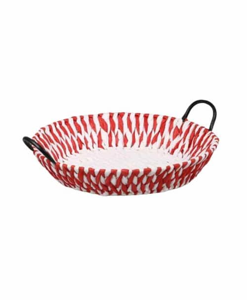 Immagine e commerce Cesto confezionamento bicolore tondo con manici diametro 35 cm