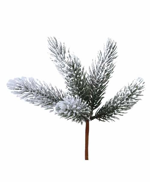 Immagine-e-commerce-Pick natale Chiudi pacco serie 12 rametto pino innevato cm 10x10 h 19