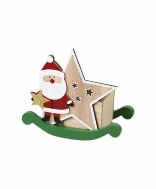 Immagine-e-commerce-Cesto confezionamento Natale contenitore in legno Slitta Babbo Natale cm 18x9 h 16