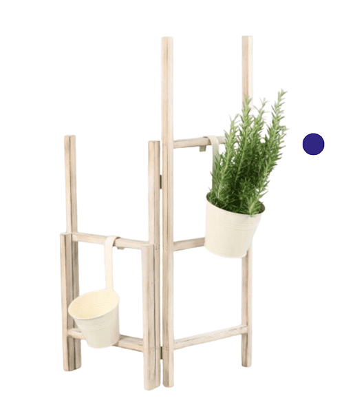 Immagine e commerce Secchello latta da appendere per piante vaso 14 cm colore avorio