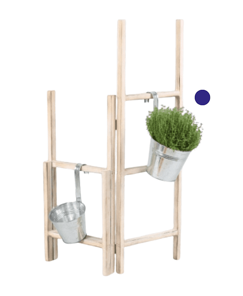 Immagine e commerce Secchello latta da appendere per piante vaso 14 cm colore naturale