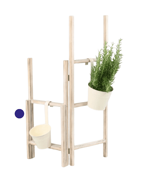 Immagine e commerce Secchello latta da appendere per piante vaso 12 cm colore avorio