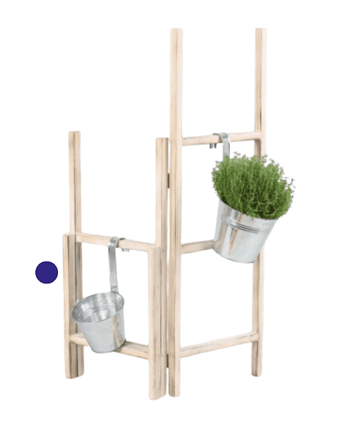 Immagine e commerce Secchello latta da appendere per piante vaso 12 cm colore naturale