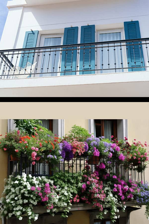Allestimento balconi e terrazzi a domicilio