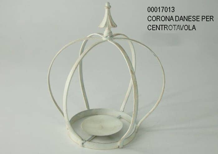 Immagine ecommerce Centrotavola in ferro tipo corona reale alto 40 cm