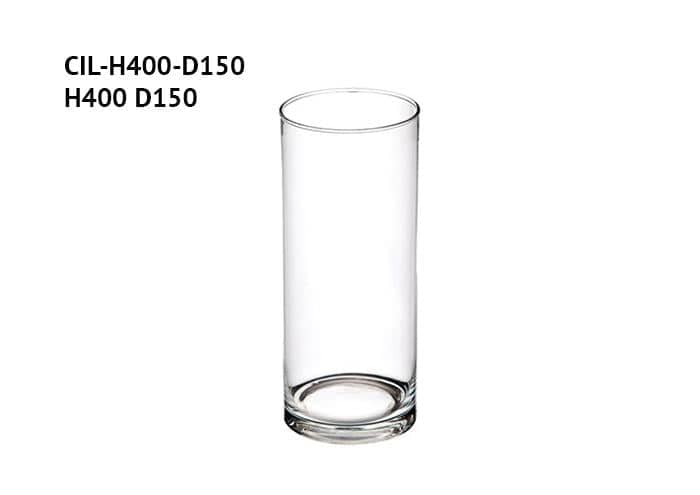 Cilindro vetro diametro 15 altezza 40 cm