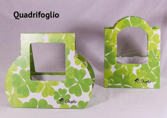 scatola per fiori e borsette per fiori porta fortuna