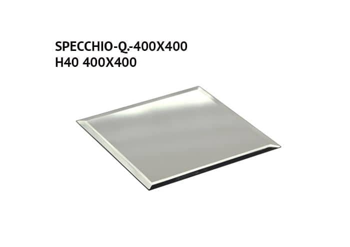 Specchio quadrato per centrotavola e addobbi cm 40x40