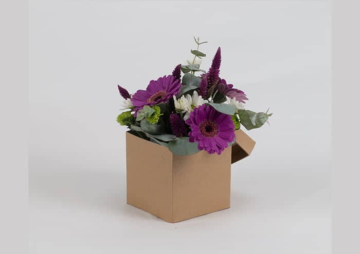 Scatole per fiori a forma di cubo cm 10 rustic chic 2