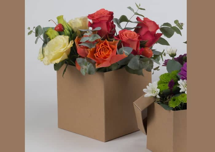Scatole per fiori a forma di cubo cm 14 - Scatole per fiori - immagine 2