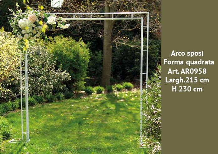 Arco sposi forma quadrata alto 230 cm - Strutture per addobbi floreali
