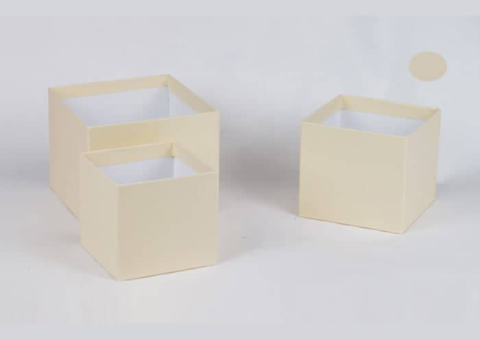 EasyFlò13 Flower box per fiori e piante vaso 12 cm colore avorio
