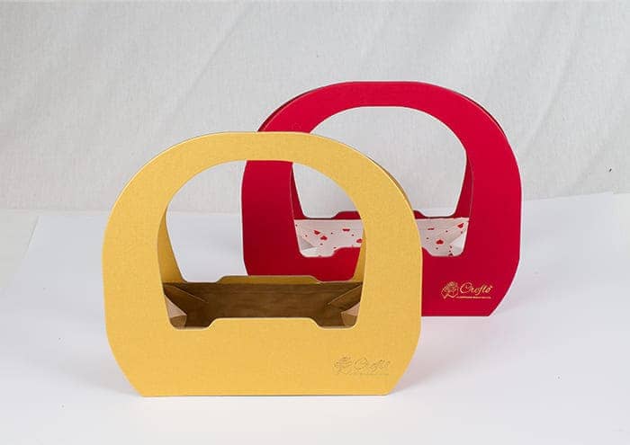 immagine ecommerce Perfect Bag confezione regalo per fiori oro e rosso
