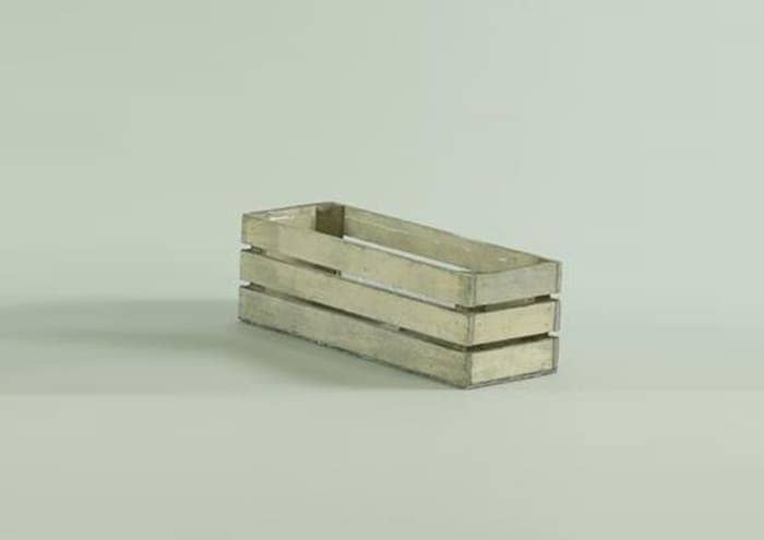 Immagine e commerce Cassette di legno grigie rettangolari x3 bulbi